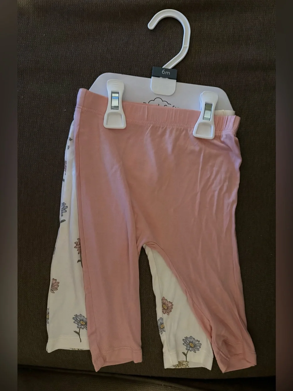 Carter’s Baby Girls Pink and Floral Leggings 2 Piece Set 6 Months NWOT